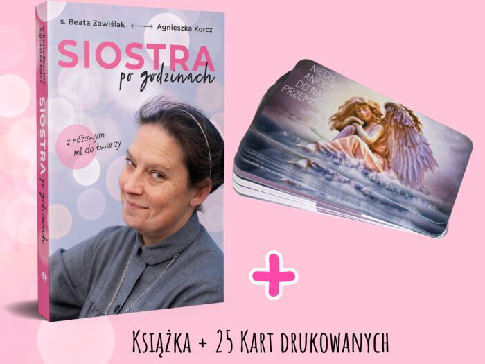 Książka „Siostra po godzinach. Z różowym mi do twarzy” + Karty „Niech Anioły do nas przemówią”